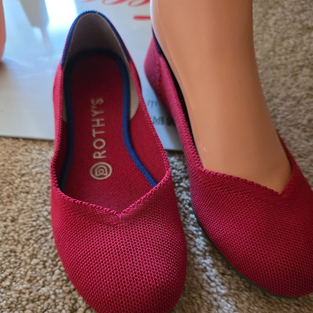 Rothy's Women's Red Ballet Flats, Size 6.5